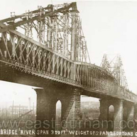 Building Queen Alexandra Bridge at Southwick, bridge completed 1909