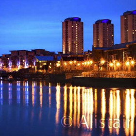 Beautiful shot of the quayside at Sunderland by Alistair Kirk.  Large files of this and other photographs by Alistair can be accessed at
http://www.panoramio.com/photo/12035557