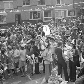 Ryton Crescent SilverJubilee Party 1977.