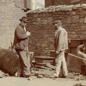 Croft Street Yard, north end in July 1905. Detail from NSand 004.