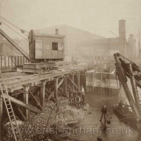 New Quay works, January 16th 1896.
Photograph from Stafford Linsley.