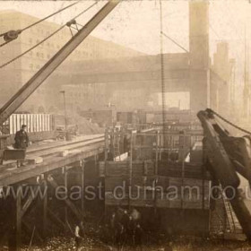 New Quay Works, looking east, January 16th 1896.