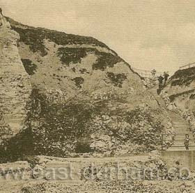 Cliff steps Roker in 1905.