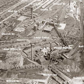 Seaham Colliery from the west in 1928.