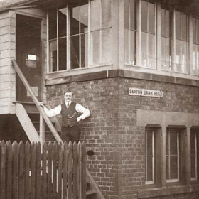 James Brandon, signalman at Seaton Bank Head from 1909 - 1924
Photograph from Ian Brandon