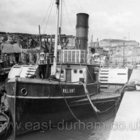 Reliant in the South Dock, Chipchase behind in the late 1960s.