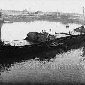 Collier "Capitol" loaded with 2600 tons of gas coal for the London Gasworks, 1963