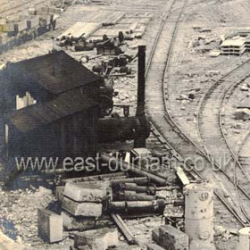 Same shed and engine as in right foreground of previous picture exactly two years later in Sept 1903.