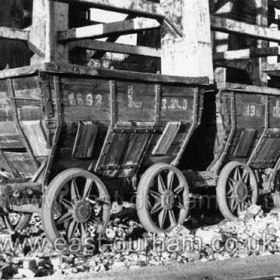 Black wagons, Seaham, 23/12/1968