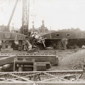 New entrance gates (outer) for South Dock, new roller box in foreground 25/5/37
Photo Warren Phillips