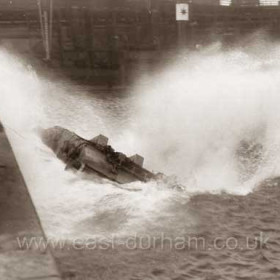 Renewal of S Dock entrance gates.
Launch of North Outer Gate  29/6 1937
Photo Warren Phillips