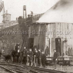 Detail from SDE 008 showing steam excavator.