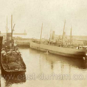 Steamers in South Dock c 1910.