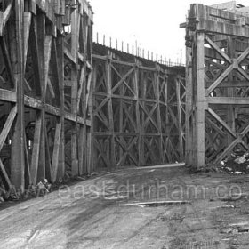 Staithes, looking from SW corner of South Dock 1979.