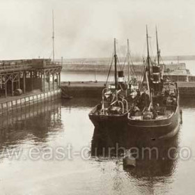 South Dock c 1910, tug Granville at right.