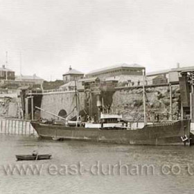 SS Lord Londonderry, built 1857, pioneer of the Londonderry fleet taking on coal 6/8/1903.