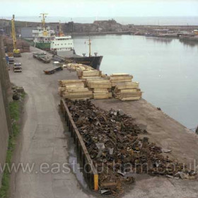 Looking north across the South Dock in the 1980s