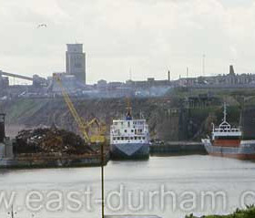 Great shot looking south across the South Dock to Dawdon Colliery in the 1980s.
Photograph by Brian Angus