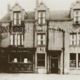 The Old Mill, The Green.The Green at Southwick and the Old Mill Inn dated from its time as a small village but by 1902 it had became a Sunderland tram terminus and it was the scene of a WW1 tragedy. A pilot from Usworth, a nearby aerodrome, had been testing a new anti-zeppelin gun over the sea and ..."...on his return from the coast at 8:45 p.m. the pilot observed a crowd on the Green at Southwick. In order to gain a closer look the pilot brought his aircraft low over the Green. Unfortunately whilst flying towards the sun the pilot failed to observe a large flag pole on the center of the Green.. The port wing of the aircraft was torn off by the impact, the aircraft falling to the ground at the corner of Stoney Lane......." 
 The official report raised many questions  but did not help the 5 killed and 8 injured.
Photo Norman Kirtlan, info Len Charlton.