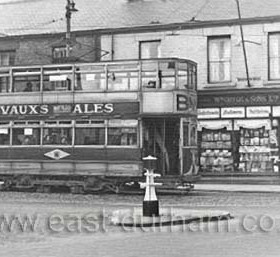 Western Hill, Sunderland, 1953. Western Hill was a very short (completely level) residential street where the tram line turned left into Chester Rd to continue on the "Circle". The line then continued via Kayll Rd, Hylton Rd and HighSt West to complete the "Circle" at Mackies Corner in Fawcett St. In fact the line was not a circle but a loop some 4 miles long (see SDTC 011).
Info Len Charlton.