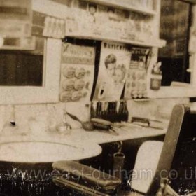 Christopher Grievesons barber shop at 98 Fulwell Rd c1930
P from Norman Grieveson