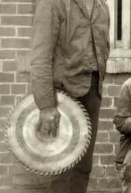 T TAYLOR, tradesman at Seaham Colliery. Photograph 1890.