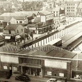 Sunderland Central Railway Station and Union Street area in 1954.