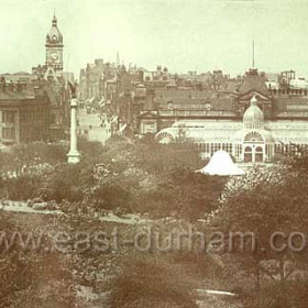 Mowbray Park, the Winter Gardens and Fawcett St in 1935