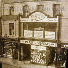 Millet's Stores, upper High Street West.
Photograph Norman Kirtlan