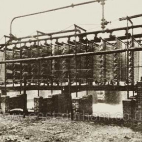 Freezing equipment used in the sinking of Vane Tempest Colliery c1924.