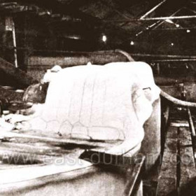 Freezing equipment used in the sinking of Vane Tempest Colliery c1924.
View above the refrigerating tanks.