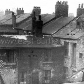 Junction of Frances Street and Green Street in the early 1950s. The photograph would have been taken from a first floor back room in South Terrace.