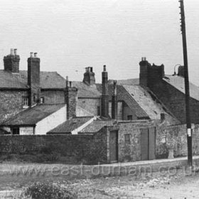 Rear View of No.s 1 - 5 Cornelia Terrace and Prospect House prior to demolition c 1970. Photograph taken from the site of the former Marlborough Street.