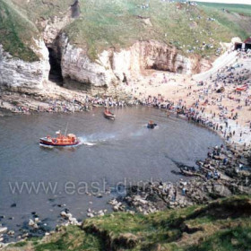 Will & Fanny Kirby after launching at Flamborough Head in 1990.
Photographer Brian Chandler