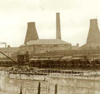 The seaward side of the Bottleworks from the top of the south dock in 1903